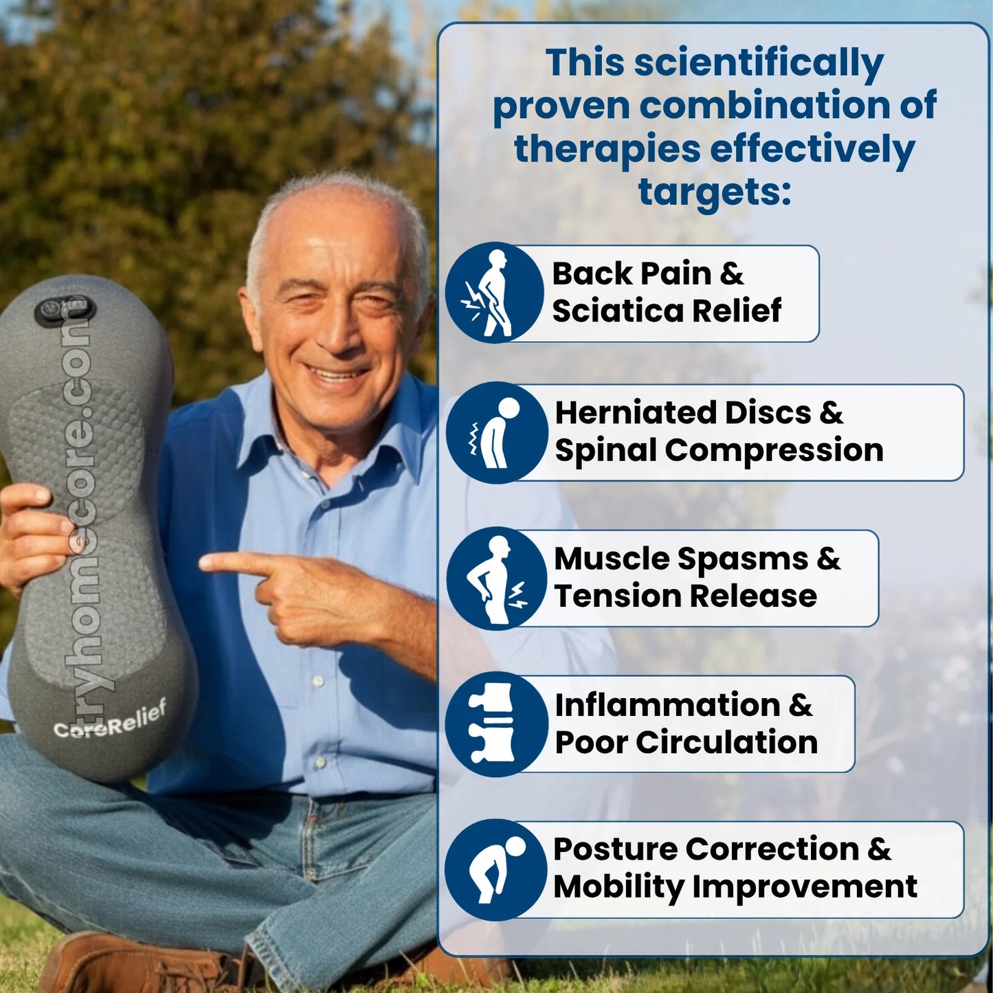 Original CoreRelief™ 3-in-1 At-Home Back Therapy