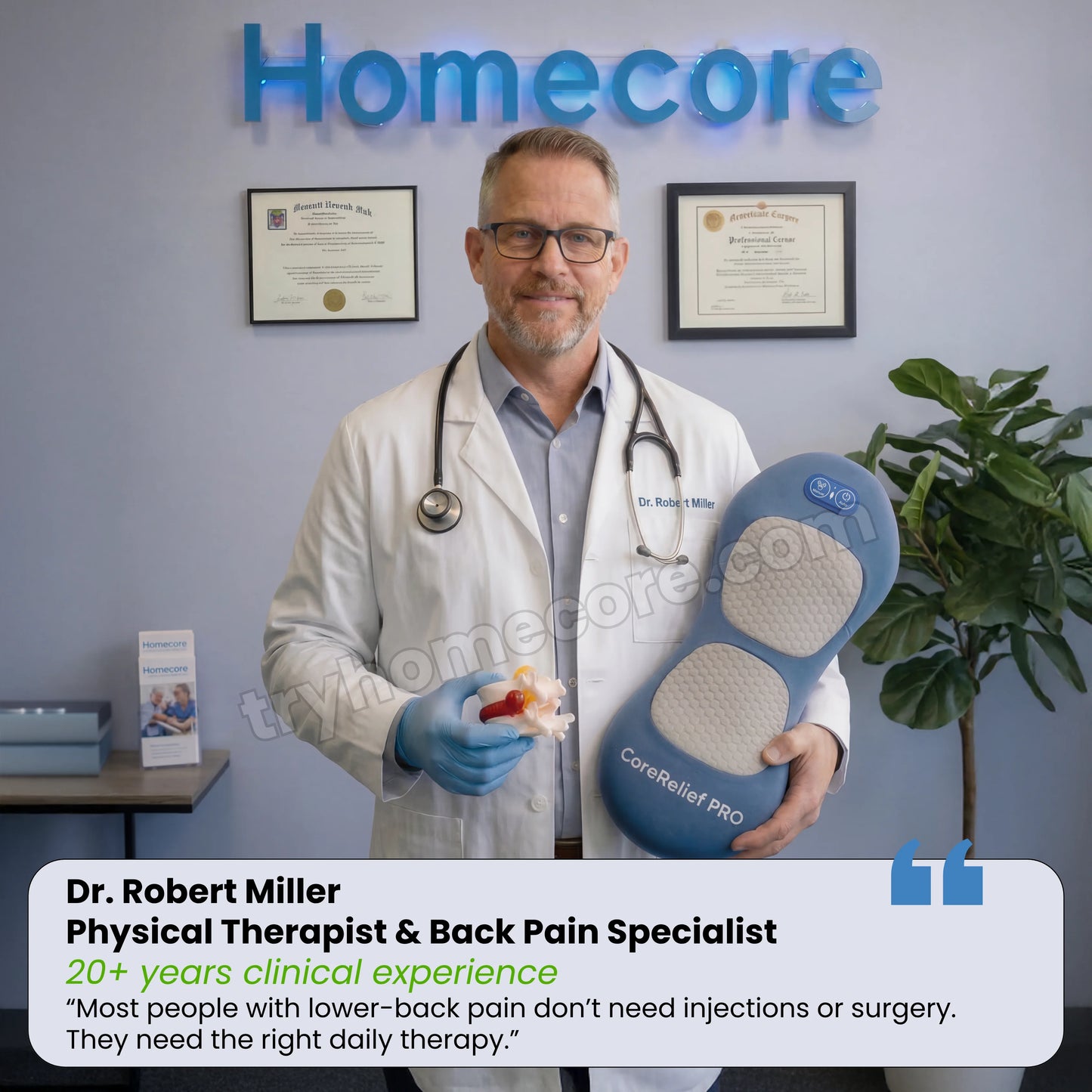 Original CoreRelief™ Pro 3-in-1 At-Home Back Therapy