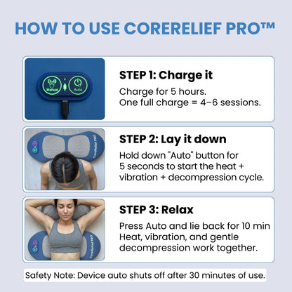 Original CoreRelief™ Pro 3-in-1 At-Home Back Therapy