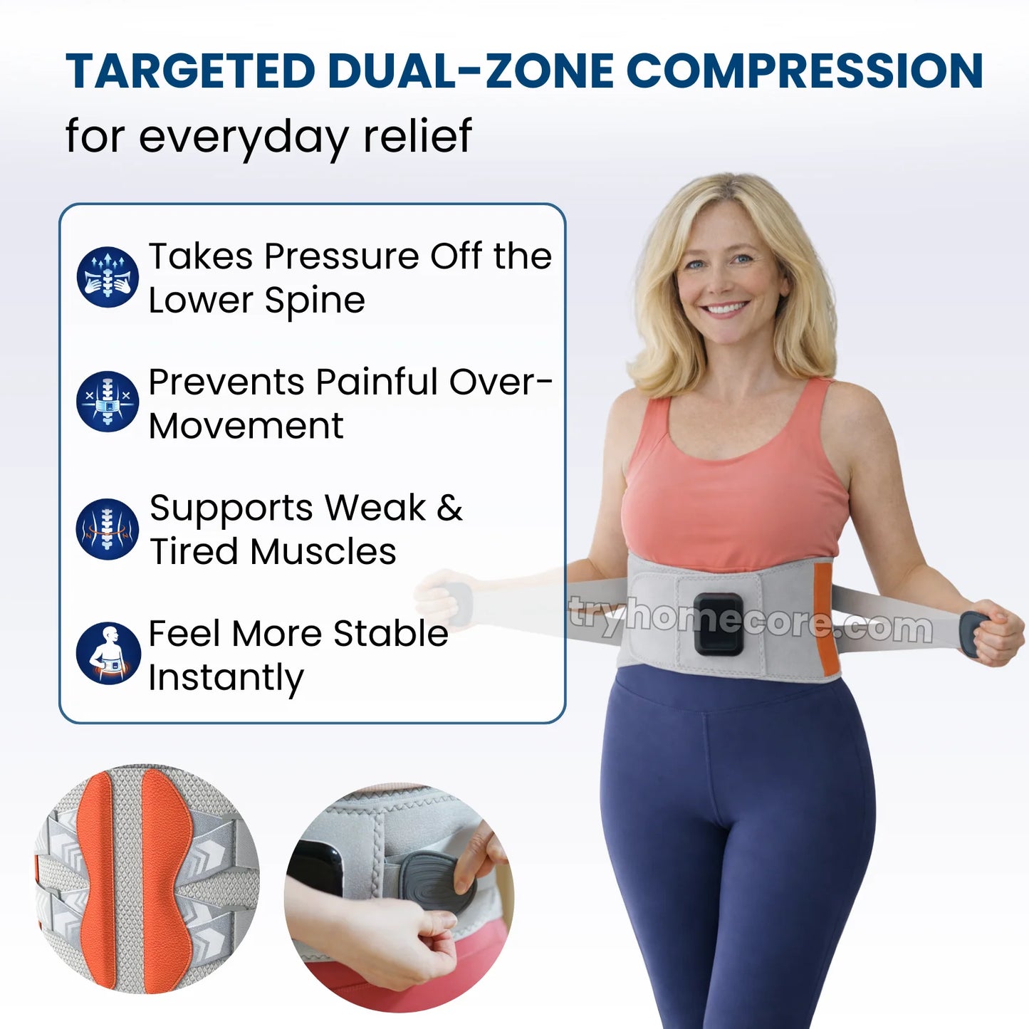 Original CoreRelief™ - 5-in-1 At-Home Back Therapy Belt